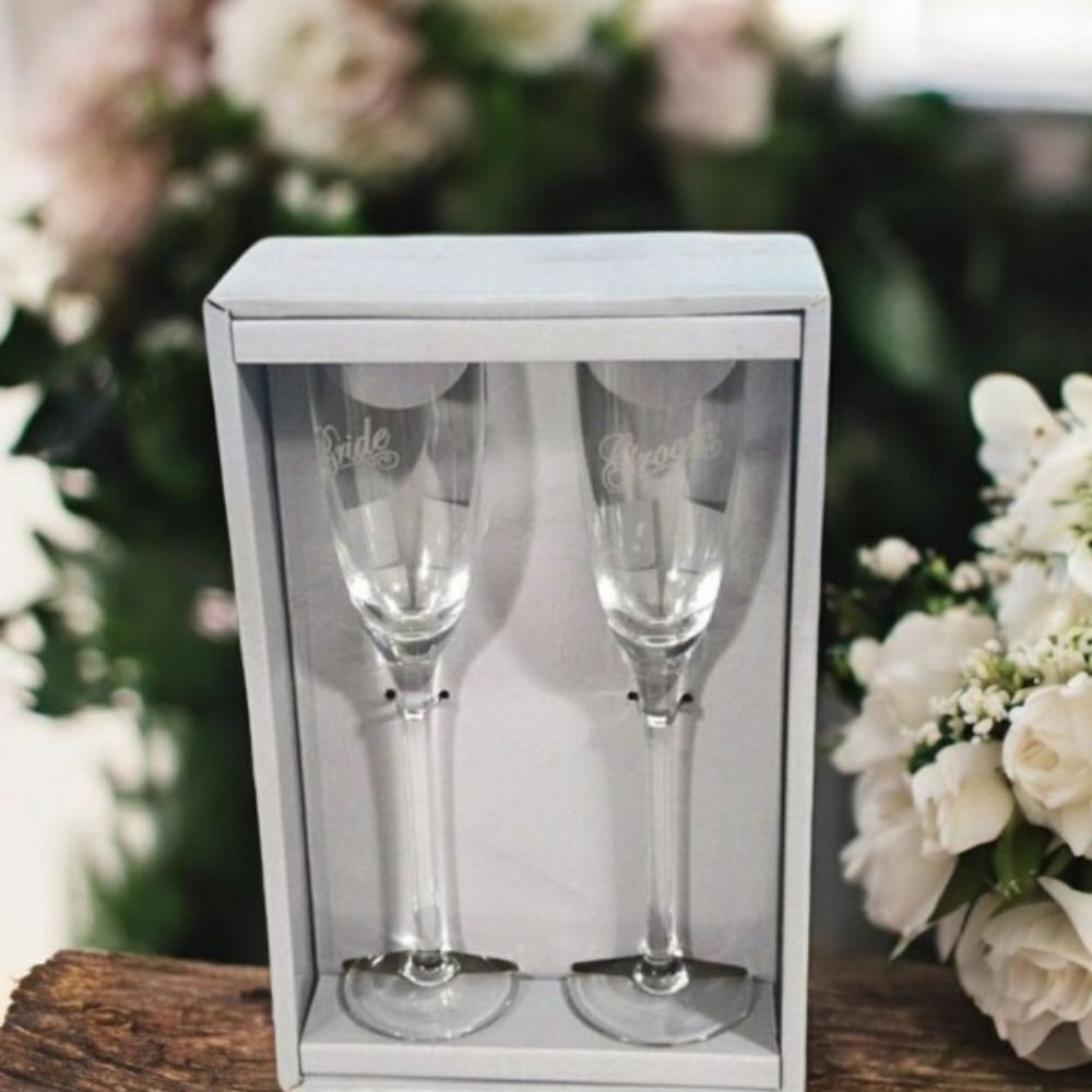 2/$10 Studio His & Hers Toasting Champagne Flutes MUST BUNDLE FOR THIS PRICE